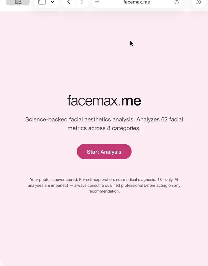 FaceMax Me analysis demo